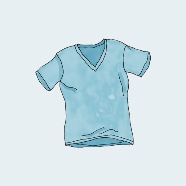 ⁦V-Neck T-Shirt⁩ – תמונה ⁦3⁩