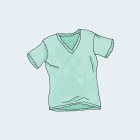 ⁦V-Neck T-Shirt⁩ – תמונה ⁦2⁩